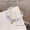 High-Value Retro Faux Cat's Eye White Moonlight Beaded Bracelet - Versatile Forest Style Gift