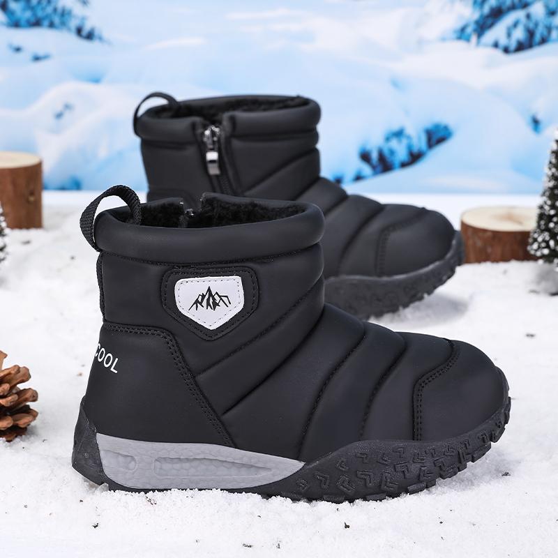 Winter Children's Fashionable Warm Cotton Shoes Outdoor Casual High Top Snow Boots Cotton Boots 26-37