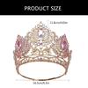 Couronnes en cristal élégantes avec peigne pour femmes, magnifiques tiares de princesse pour anniversaire et célébration spéciale