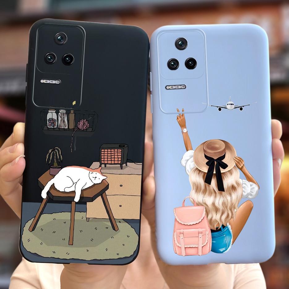 For Xiaomi Poco F4 Case Cute Fashion Cover Soft Silicone Protective Shell For Xiaomi Poco F4 GT PocoF4 Phone Cases 6.67'' Bumper