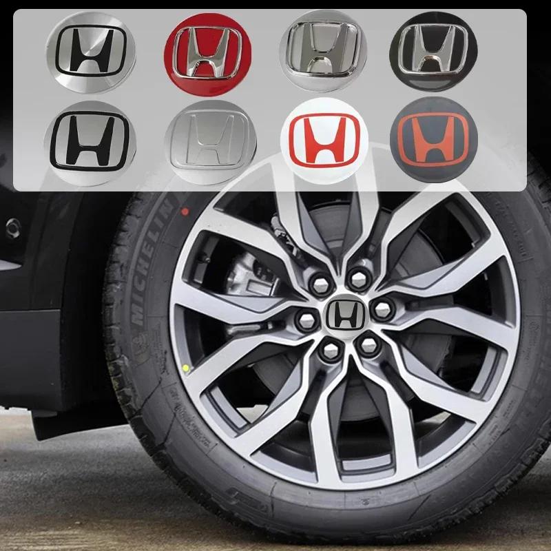 4pcs 58mm 69mm Wheel Center Cap Logo Hub Cover Badge Emblem For Honda Civic City Accord Odyssey Spirior CRV Hrv Jazz CBR HR-V