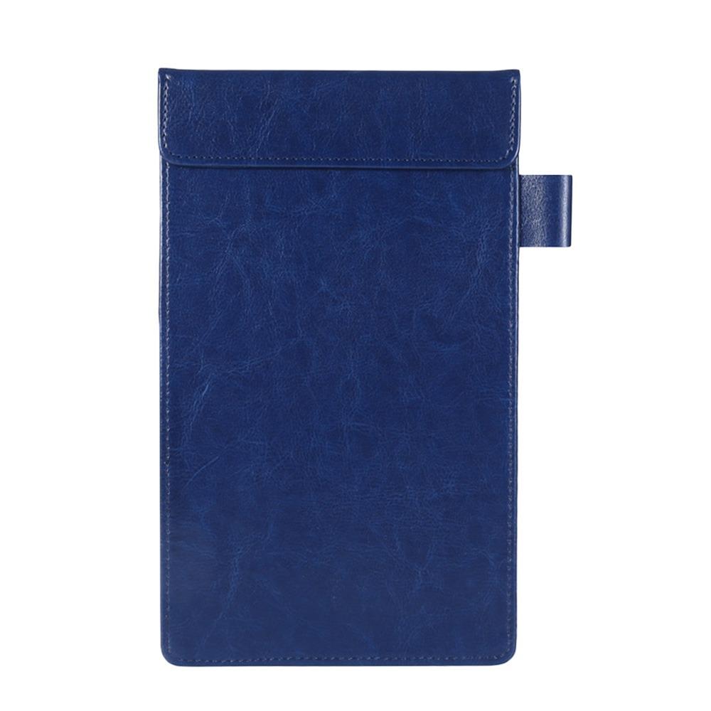 Magnetic Snap Bill Book PU Leather Cash Book Fashion Credit Card Signature Folder  Office School
