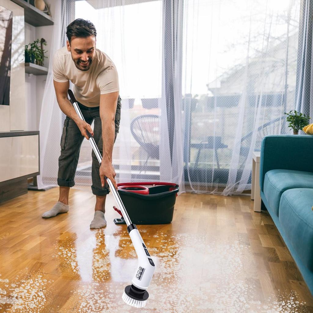 Electric multi-function cleaning brush Kitchen Bathroom Cleaner Handheld Domestic Equipment handheld retractable floor brush