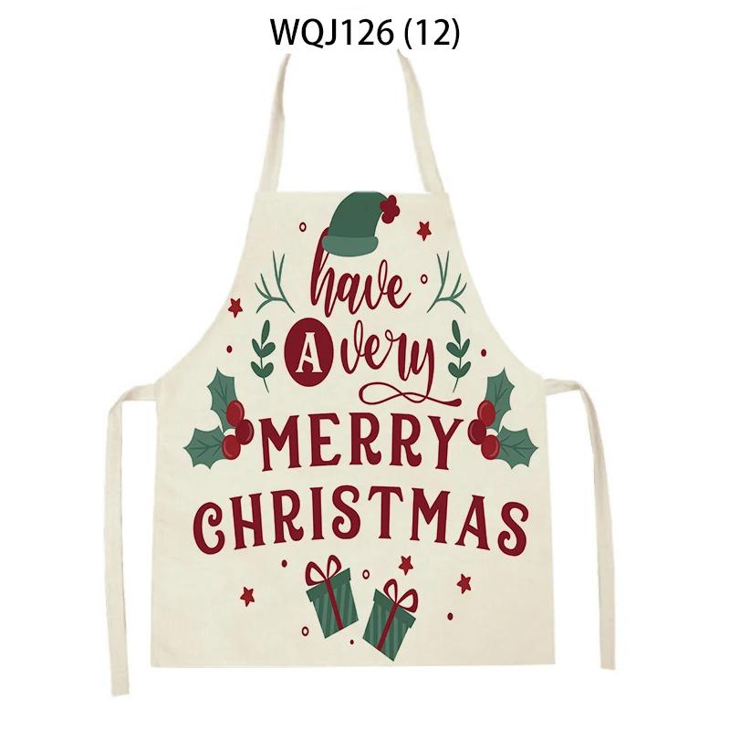 Thuis Vrolijk Kerstmis Serie Keuken Schorten Kerstman Hert Boom Cadeau Bedrukt Vuilafstotend Schort Bakbenodigdheden Kookschorten