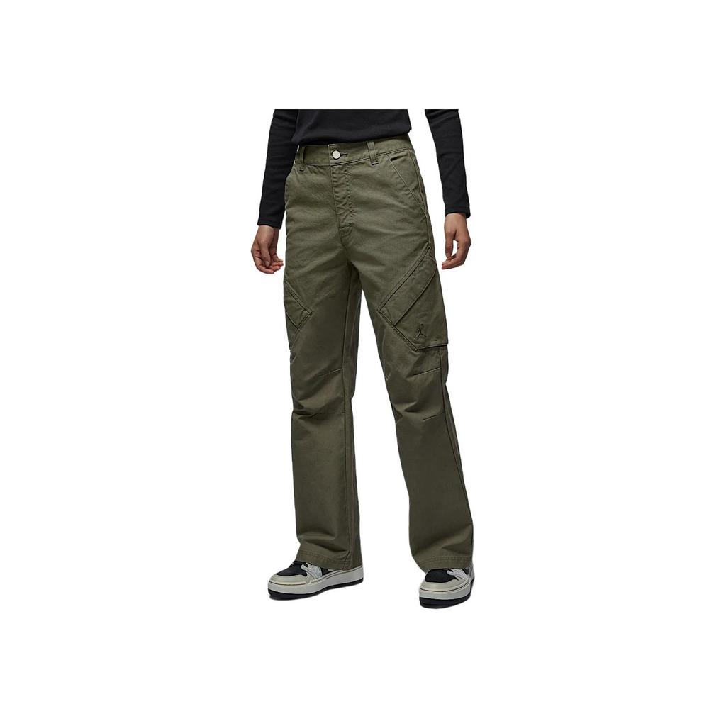 Jordan Chicago FW24 Comfortable Soft Skin-Friendly Versatile Multi-Pocket Cargo Pants Women Pants Olive-Green FV7099-222