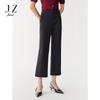 JUZUI Women's Elegant Commuter Slim-Fit Slight Flared Crop Pants