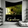 Coraline Shadowy Adventure Tapestry Wallmounted Fashion Print Christmas Gift Wall Covering Decoration Work Of Art