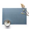 Simple Square Woven Imitation Linen Placemat Insulated Western Food Placemat PVC Anti-scalding and Waterproof Table Mat