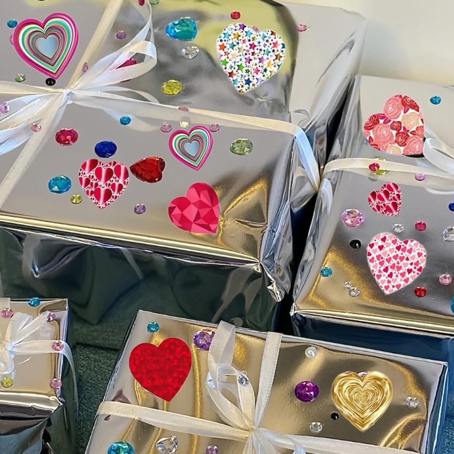 500pcs/roll - Pink Love Stickers, Heart-shaped Stickers, Love Labels for Valentine's Day, Mother's Day Weddings, Envelope Gift Packaging Decorations