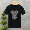 2yk Luxury Brand Design For Men's T-shirt Cotton High Quality Elephant Printing Summer Tees Brand Tops Unisex Oversized S-7XL