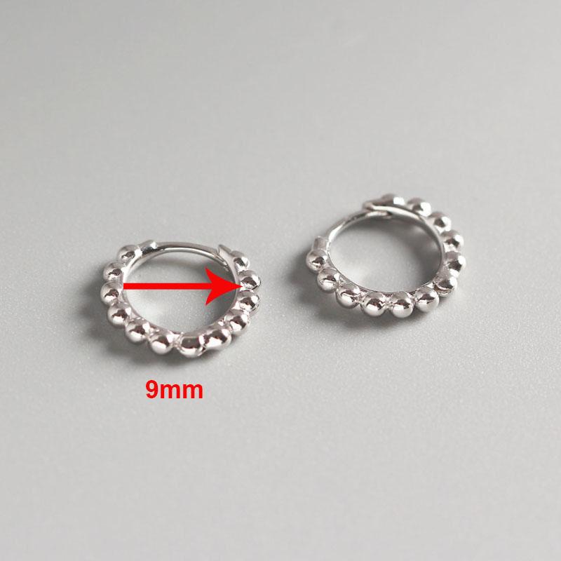 ANENJERY Metal Glossy Chunky Earrings for Women Fashion Geometric Golden Silver Color Earrings Jewelry Brincos
