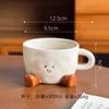 Keramik Süße Lächelnde Füße Kaffeetasse Cartoon Home Office Latte Mokka Heißer Kakao Party Familienbecher Geburtstag Feiertagsgeschenk