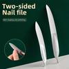 1PCS Professional Nail File , Double-Sided Stainless Steel, Durable & Reusable, Nail Manicure File for Men & Women