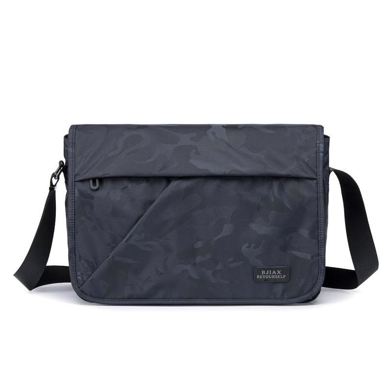 Large Capacity Men's Bag Crossbody Horizontal Casual Nylon Oxford Cloth Shoulder Canvas A4 Paper