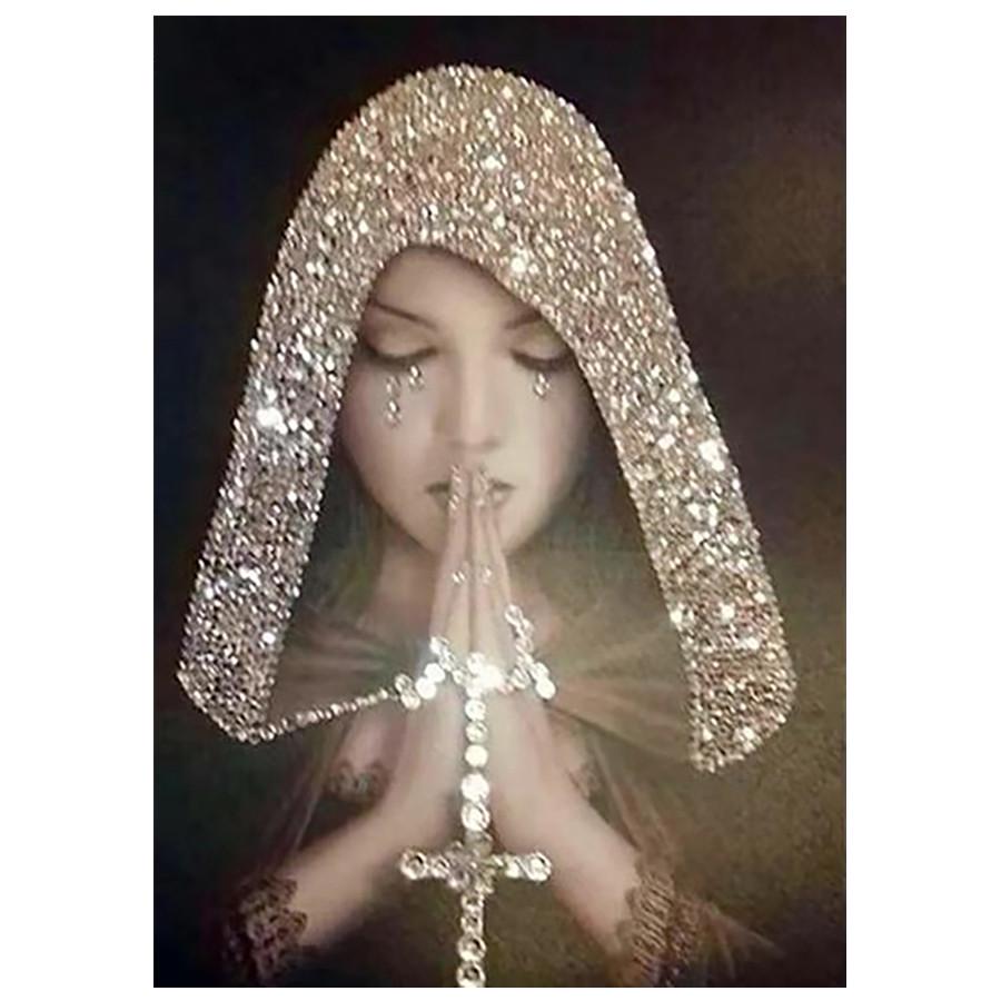 

Иконы Алмазная вышивка Алмазная картина Новый Полный площади Девушки Картинки с Rhinestones Diamond