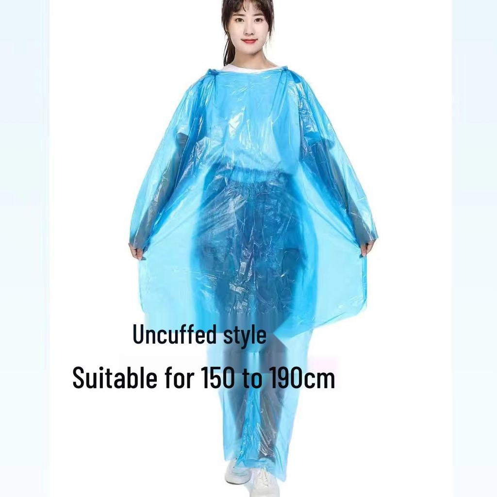 Children's & Adults' Thickened Extended PE Rain Poncho with Shoe Covers