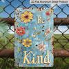 2D Flat Be Kind "Vintage Metal Aluminum Logo - 8*12", Rustic Wall Art, Perfect for Home and School Decor, Perfect for Living Rooms, Aesthetic Home
