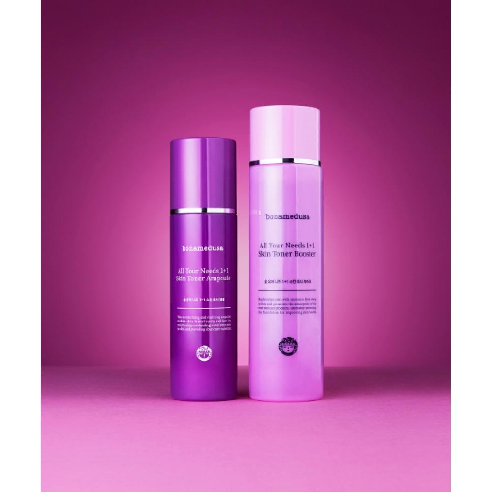 Bonamedusa All Your Needs Skin Toner Booster 300ml + Ampoule 200ml Set NONE