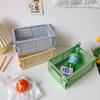 Mini Plastic Storage Box Collapsible Storage Container Desktop Cosmetic Basket