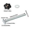 M8x100mm T-Slot Slider Heavy Duty Screw Fixture Router Chute Rail Plum Star Knob T-Track Screw Woodworking T-Slot Bolts