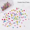 50PCS 3D Nail Art Rhinestones Sparkle Colorful 3mm Mini Star Shiny Zircon Rhinestones Glossy Glitter Pointed Bottom