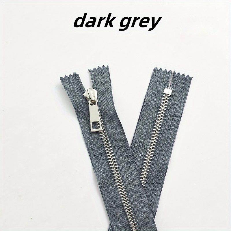 5pcs 15-30cm5# Metal zipper Silver teeth Titanium alloy Y teeth Smooth bag pocket leather bag zipper