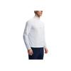 FILA Tennis Casual Sport Simple Half-Zip Knitted Long Sleeve T-Shirt Men Tops Jade-White A11M543203FWT