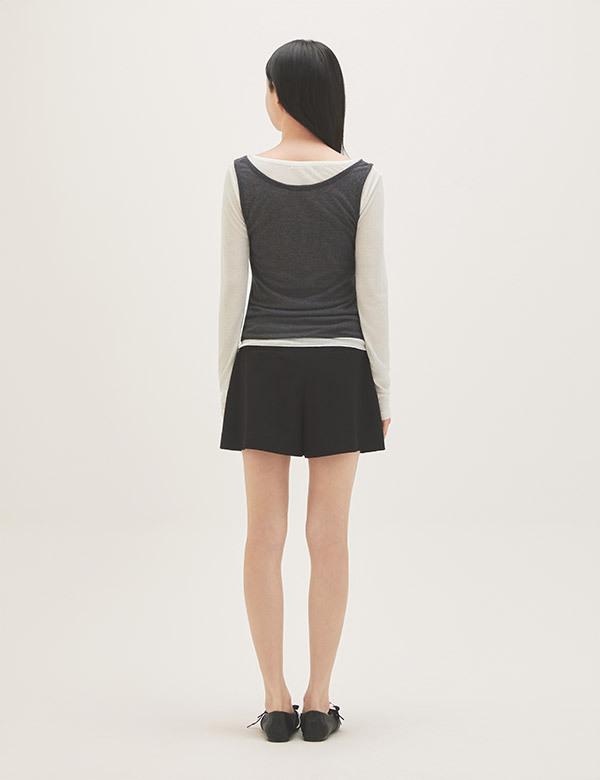ROEM Layered Long Sleeve T-Shirt Rmlwg24Rt1