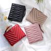 Leather Embroidery Folding Women's Wallet Sheepskin Short Wallet Large Capacity Fashion Japanese and Korean Wallet Storage Bag