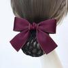 For Girls Nurse For Female Bow Spring Clip Ponytail Clip Korean Bun Snood Hairgrips Cover Net