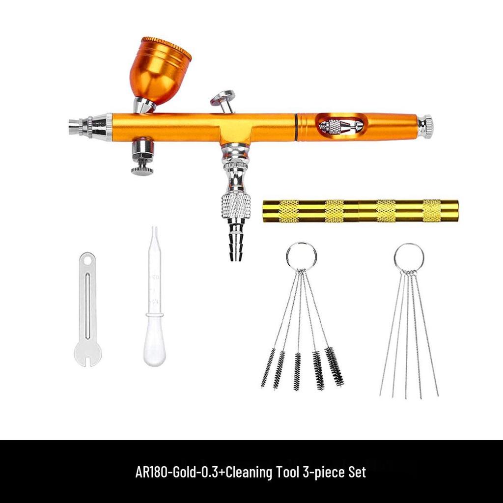 AR180 Airbrush Paint Pen for Car and Model Art, 0.3-0.5mm Caliber