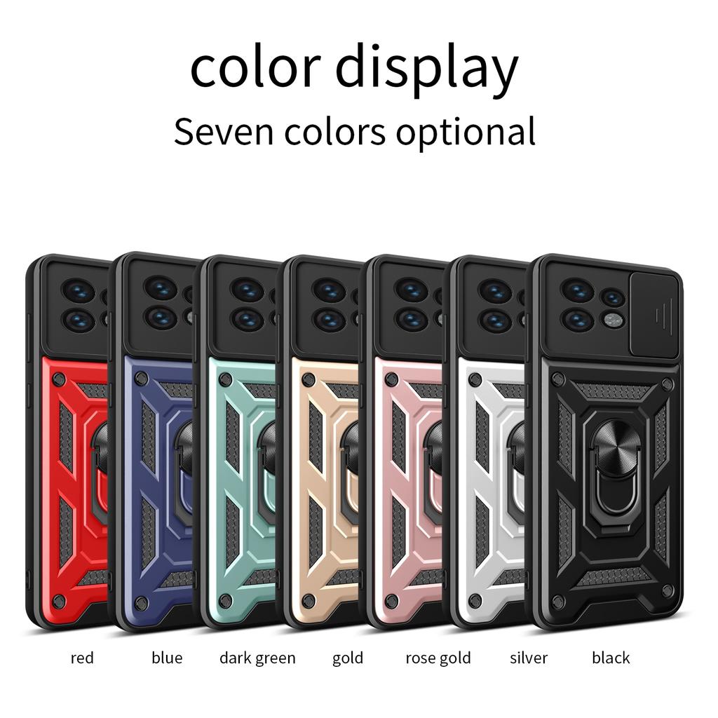 Etui Pancerne do Motorola Moto Edge 40 Neo 30 Fusion Ultra Osłona obiektywu Pierścień ochronny Magnetyczny uchwyt Biznes Pełna ochrona
