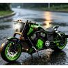 1:10 Scale Alloy Harley Motorcycle Model Boxed, Realistic Sound Light Inertia Glide, Classic Moto Toy Gift for Boys Children