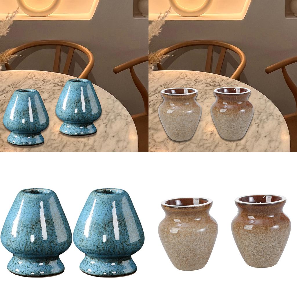 Eco Friendly Ceramic Tea Ceremony Starter Set Matcha Preparation Tools Compact Matcha Whisk Stand Teahouse Essential