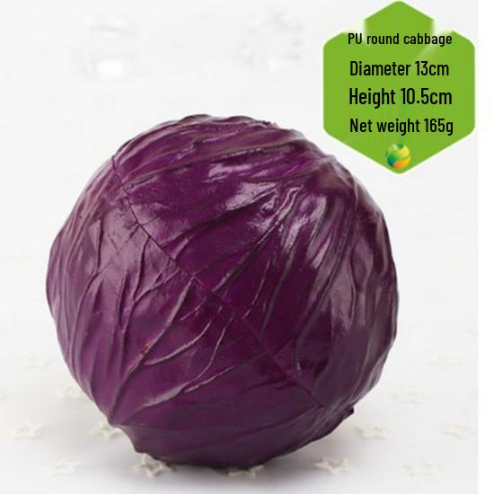 Artificial Vegetable Set: Eggplant, Cabbage, Cucumber, Celery, Spinach - Kitchen Decoration