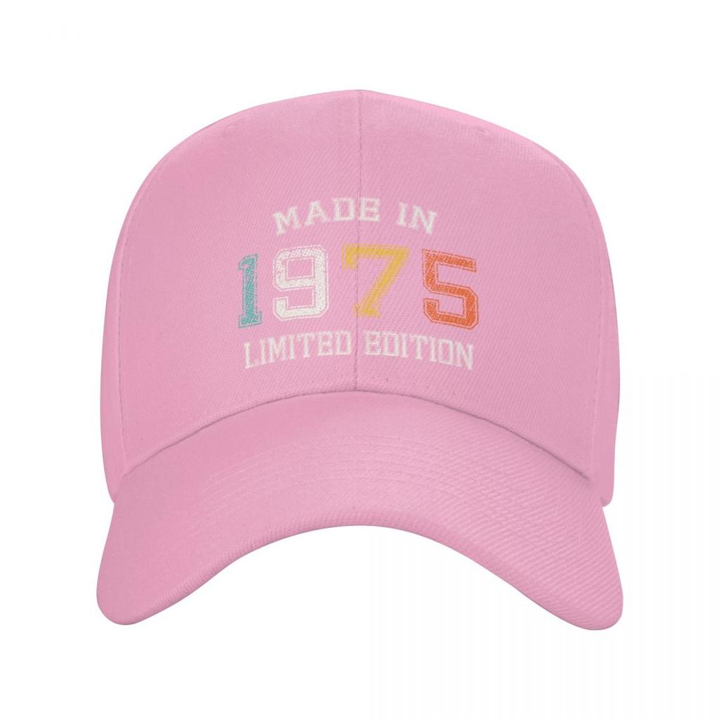 Casquette de Baseball Punk Born In 1975 pour femmes unisexes, ajustable, fabriquée en 1975, cadeau de 47e anniversaire, chapeau de papa, casquette de printemps