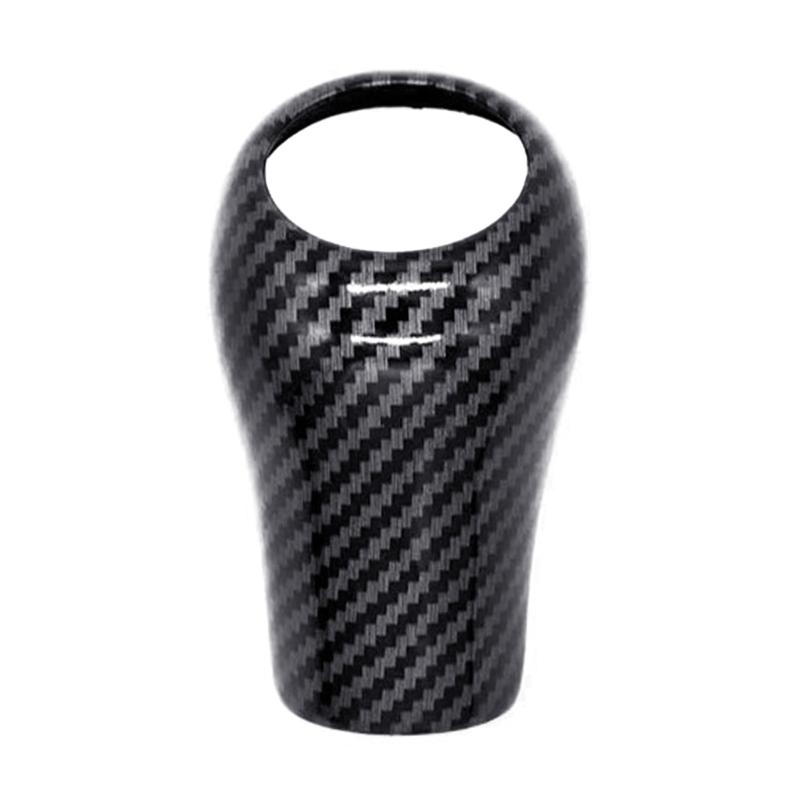

Luxurious Car Gear Knob Head Trim in Carbon Texture ABS Carbon Look Gear Shifts Knob Protector Suitable for GLK Use 1