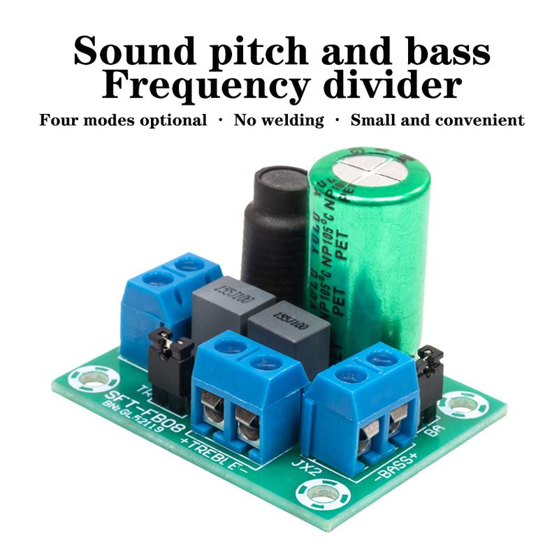 Adjustable Two Way Crossover HiFi Speaker Treble Bass Audio Speaker Divider Filter DIY Home Sound Theater