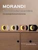 Morandi Pink Retro Moon Clock Bluetooth Speaker