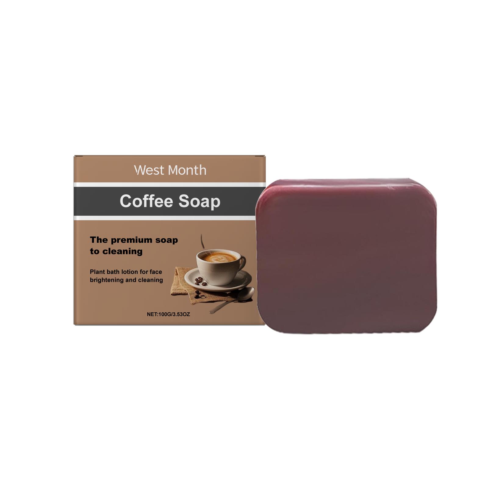 Coffee Cleansing Soap Coffee Extract Gentle Cleansing Nourishing Skin Moisturizing Brightening Soap 100g