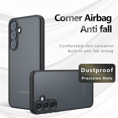 Pre Samsung Galaxy A14 A24 A34 A54 A15 A25 A35 A55 5G Matné Anti odtlačky prstov Nárazuvzdorné puzdro TPU proti pádu Nežltnúce Chránič chrbta Kryt Shell