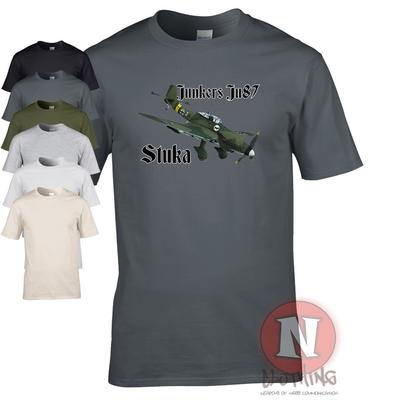 Junkers Ju 87 T-Shirt Zweiter Weltkrieg WW2 Luftwaffe Stuka Sturzbomber
