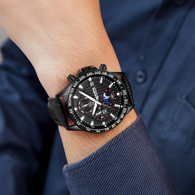 Fashionable And Personalized Men'S Watch Multifunctional Quartz Watch Waterproof Sports Watch Men'S WatchWedding Jewelry