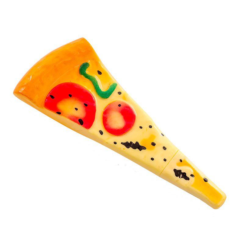 Creative Pizza and Hot Dog Bun Shaped Ballpoint Pen with Refrigerator Magnet - Student Gift Neutral Pen