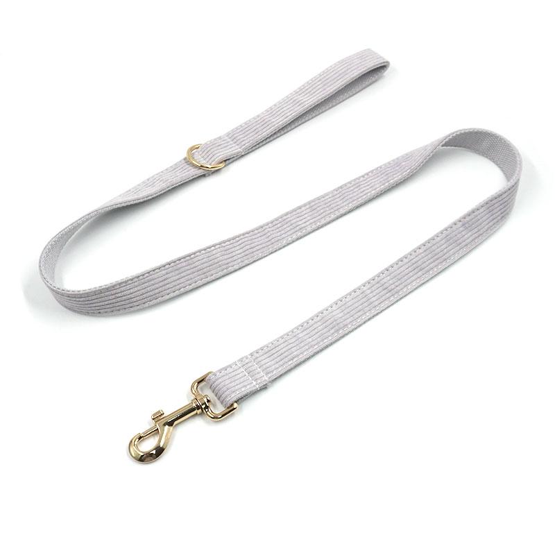 Durable Metal Buckle Dog Collar Leash Soft Corduroy Dog Collar Metal Gold Hardware Custom Logo Bulk Buy OEM Dog Collar
