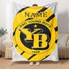 Custom Name Chelsea Heart London Crest Blanket for Couch & Bed, Plush Cozy Fuzzy Blanket Super Soft & Warm Blankets for Fall and Winter. 0908267