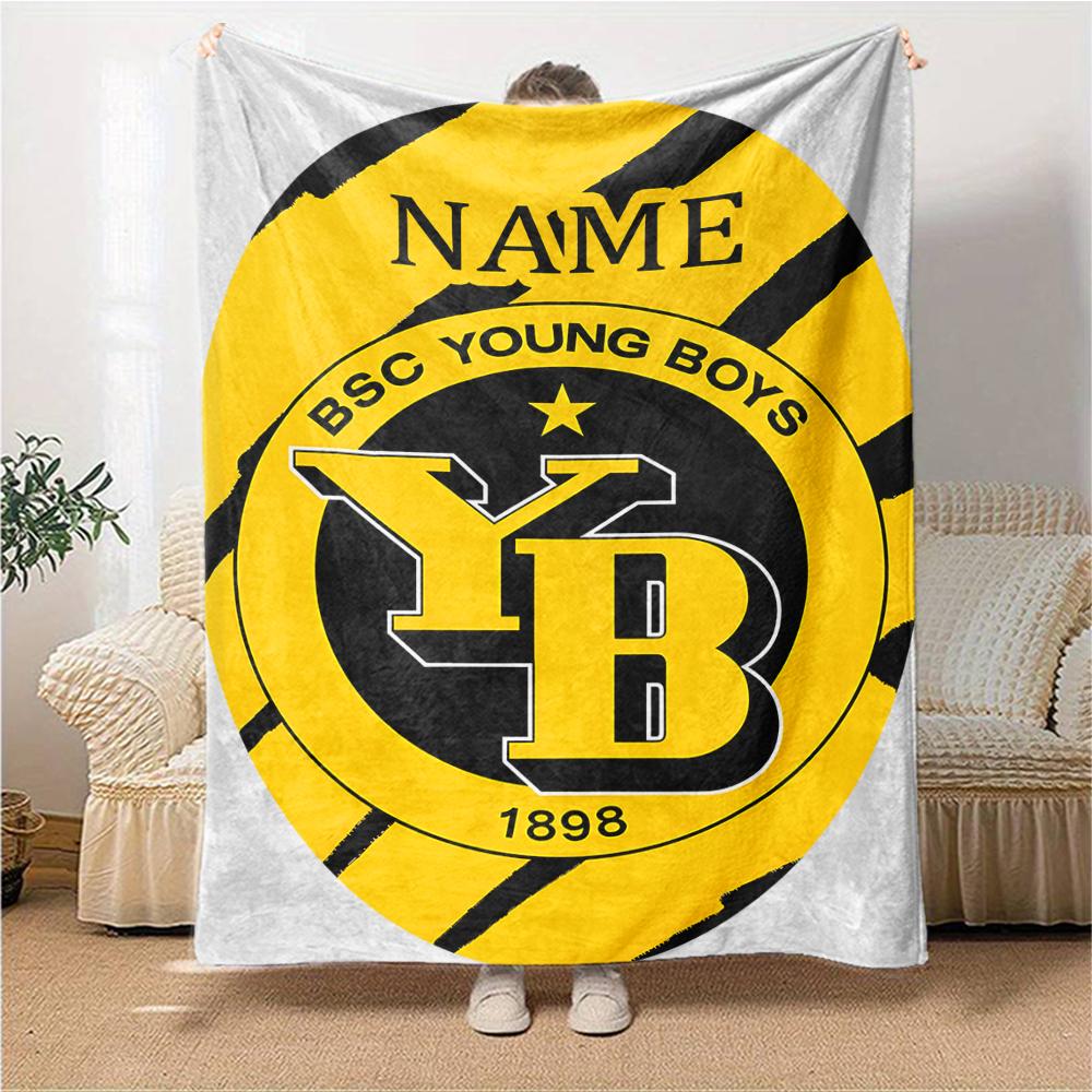 Custom Name Chelsea Heart London Crest Blanket for Couch & Bed, Plush Cozy Fuzzy Blanket Super Soft & Warm Blankets for Fall and Winter. 0908267