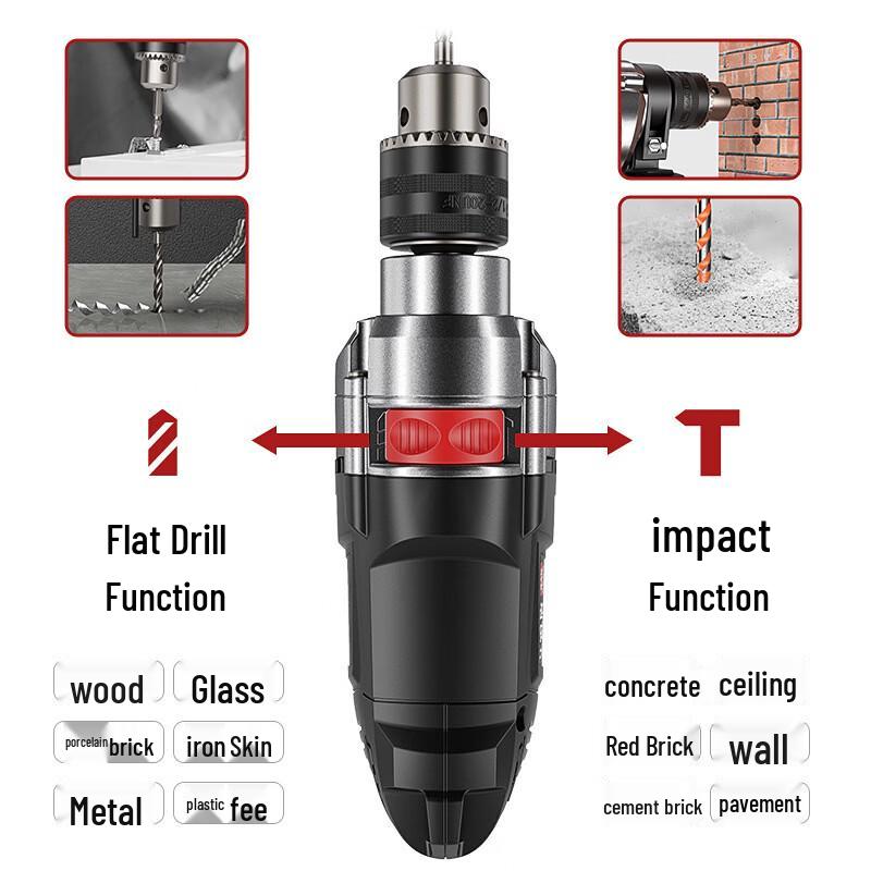 Aramid 220V Corded Electric Impact Drill Kit CN plug (adapter included)