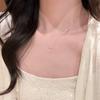 Vintage Double Cross Pendant Clavicle Necklace For Women Simple Luxury Versatile