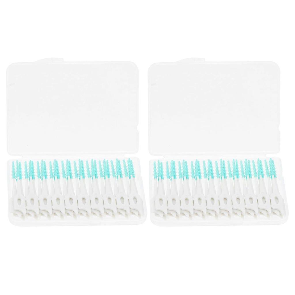 Oral Care Products Interdental Brushes Green 80Pcs 2x0.2x0.04In